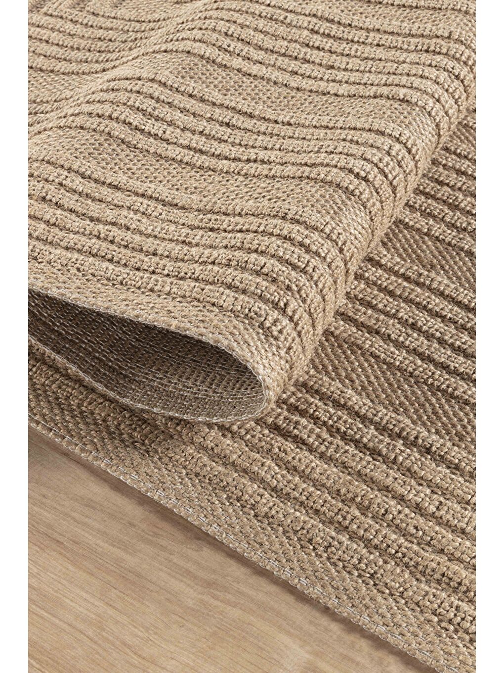 Natura 6662 %100 Doğal Jüt Kilim Bej Renkli Yumuşak Dokulu Kilim Modern Dokuma Kilim-160x230-3