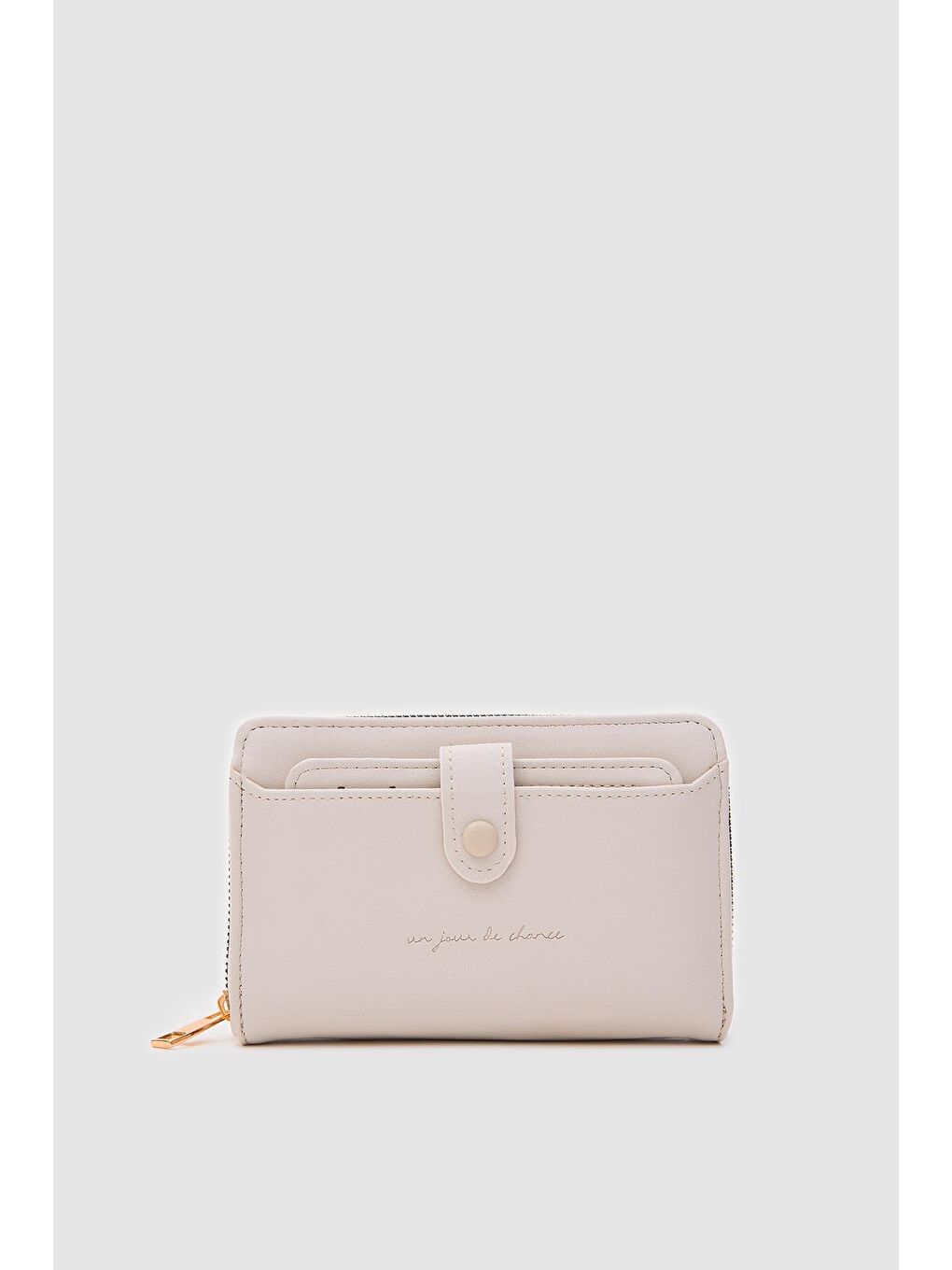 Ekru Angel Kartlıklı Cüzdan  Krem