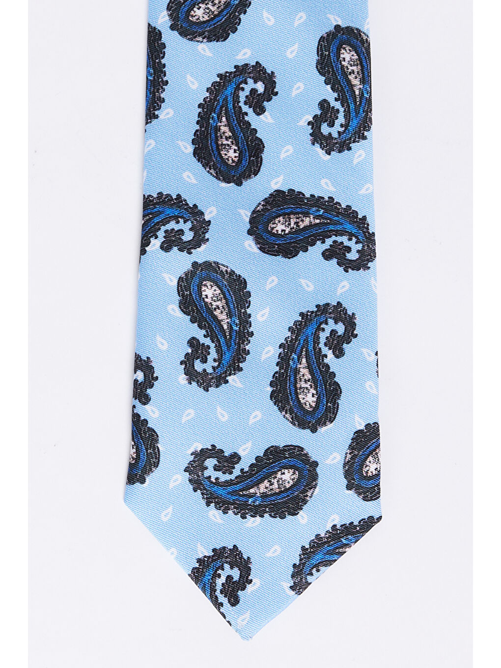 Erkek Mavi Desenli Kravat-1