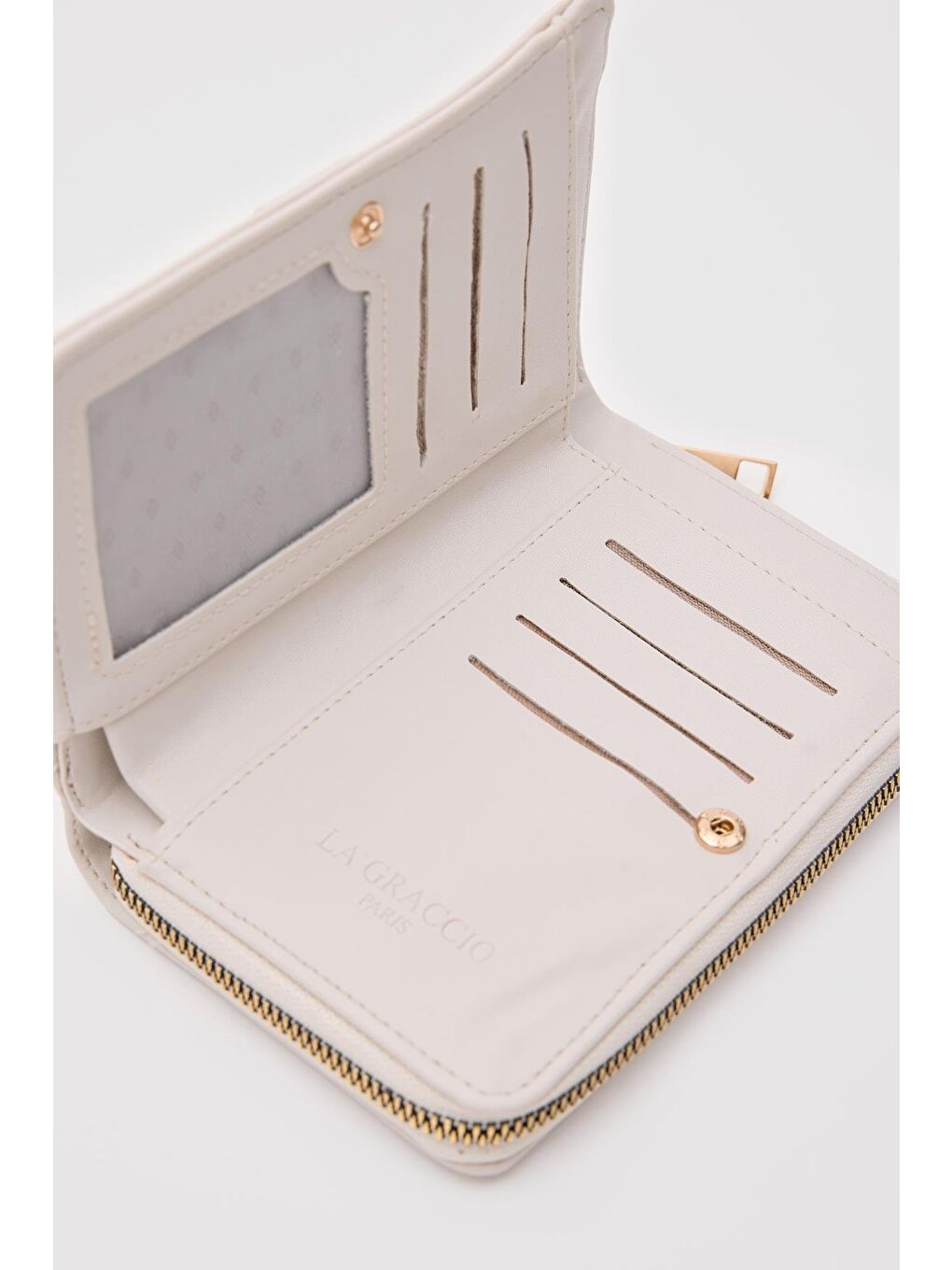 Ekru Angel Kartlıklı Cüzdan  Krem-3