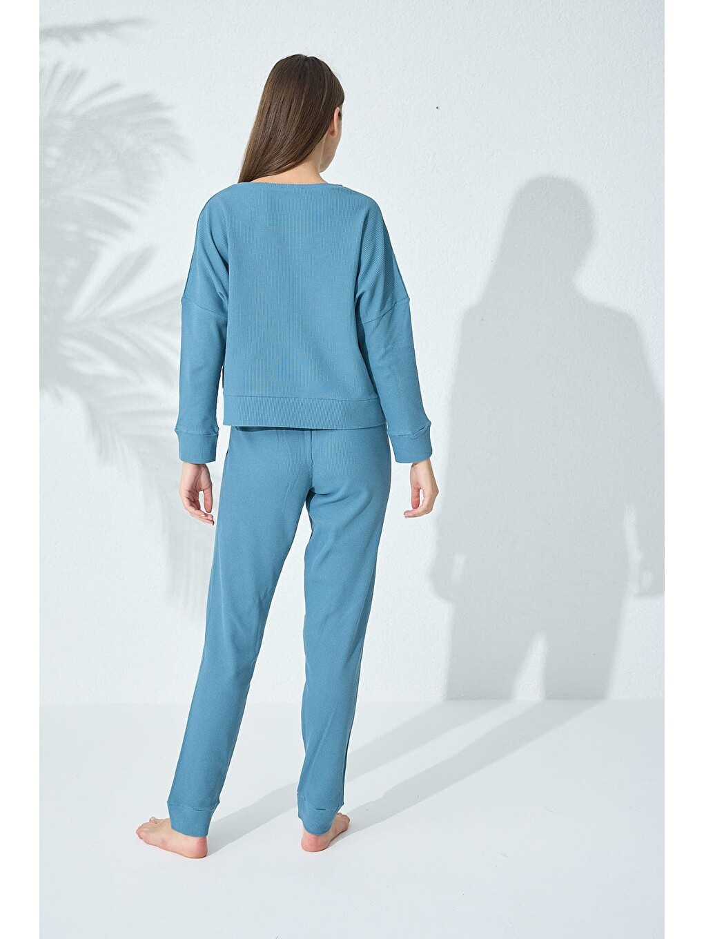 İndigo Örme Pijama Takımı-2