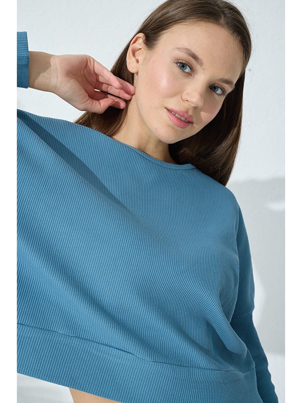 İndigo Örme Pijama Takımı-3