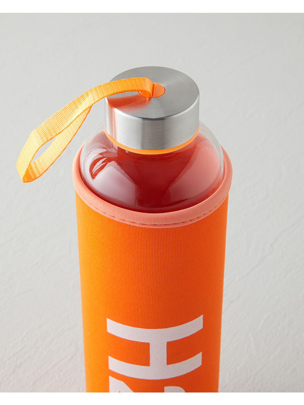 Refresh Bottle Cam Kılıflı Şişe 600 ml Turuncu-2