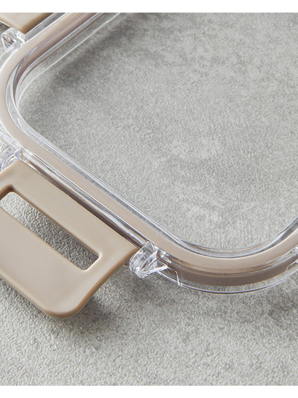 Super Lock Plastik 3'lü Erzak Kabı Bej-2