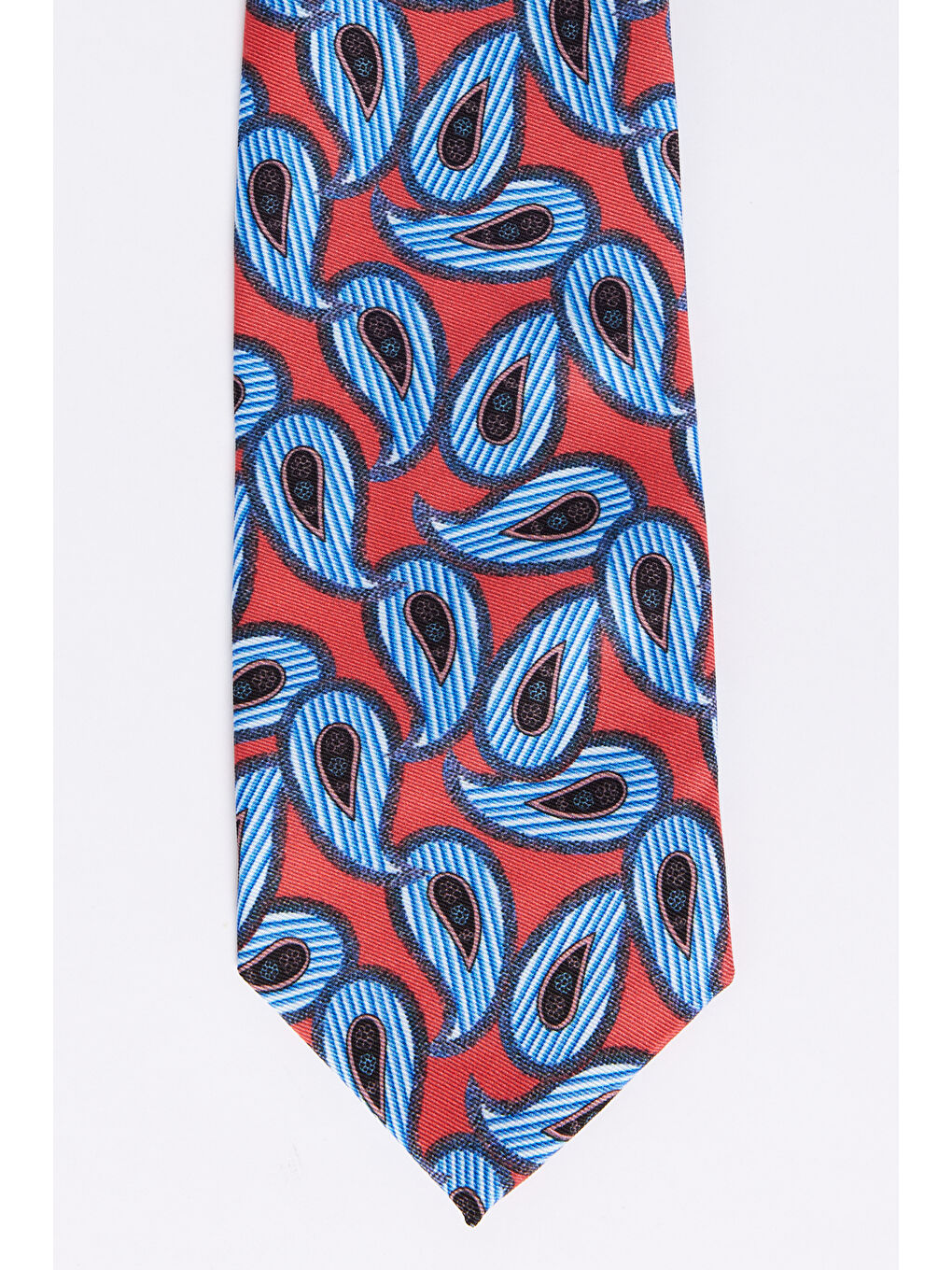 Erkek Mavi Desenli Kravat-1