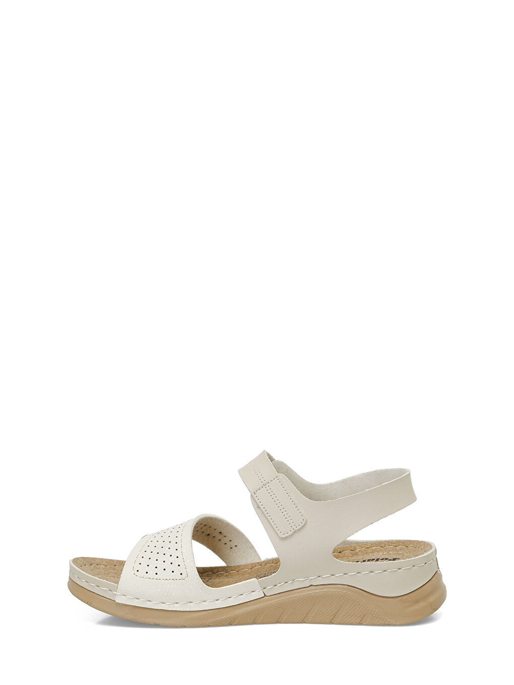 164400.Z5FX Bej Kadın Düz Sandalet-2