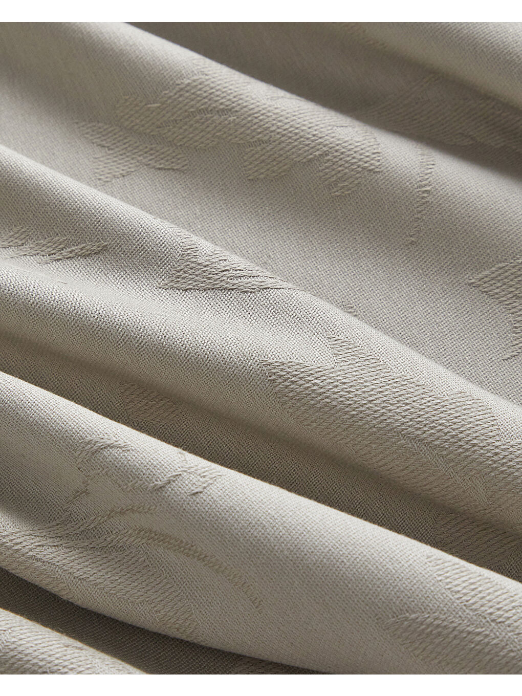 Glare Jakarlı King Size Nevresim Takımı 240x220 cm Bej-5