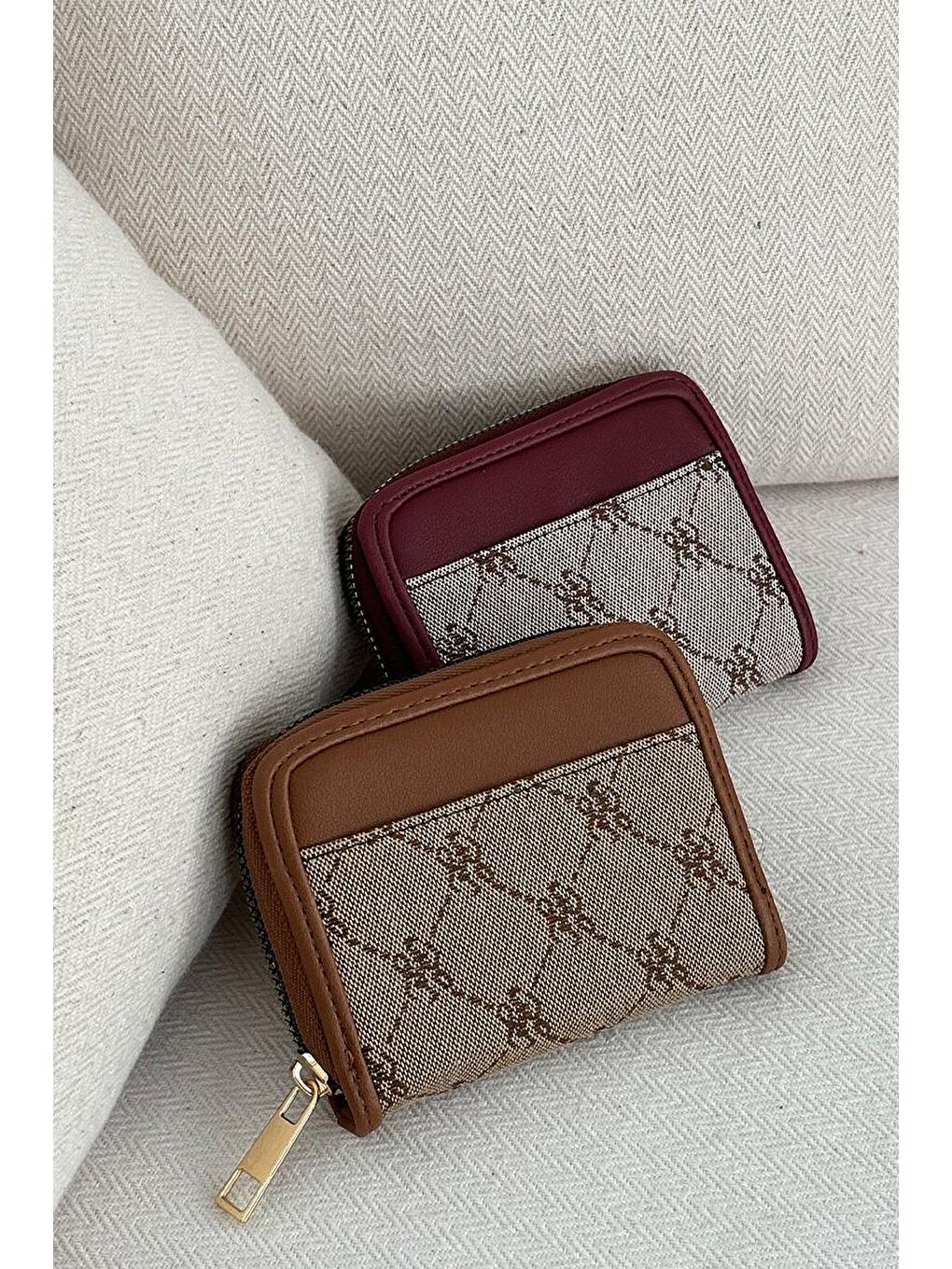 Bert Desenli Cüzdan  Bordo-6