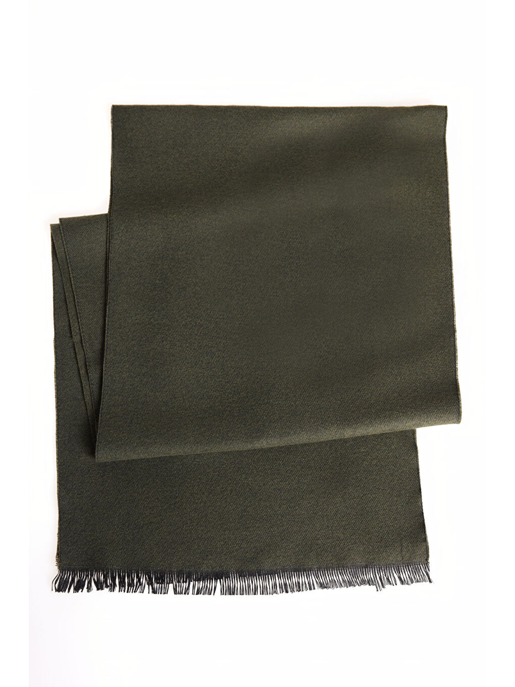 Erkek Haki Yumuşak Dokulu Sıcak Tutan Atkı