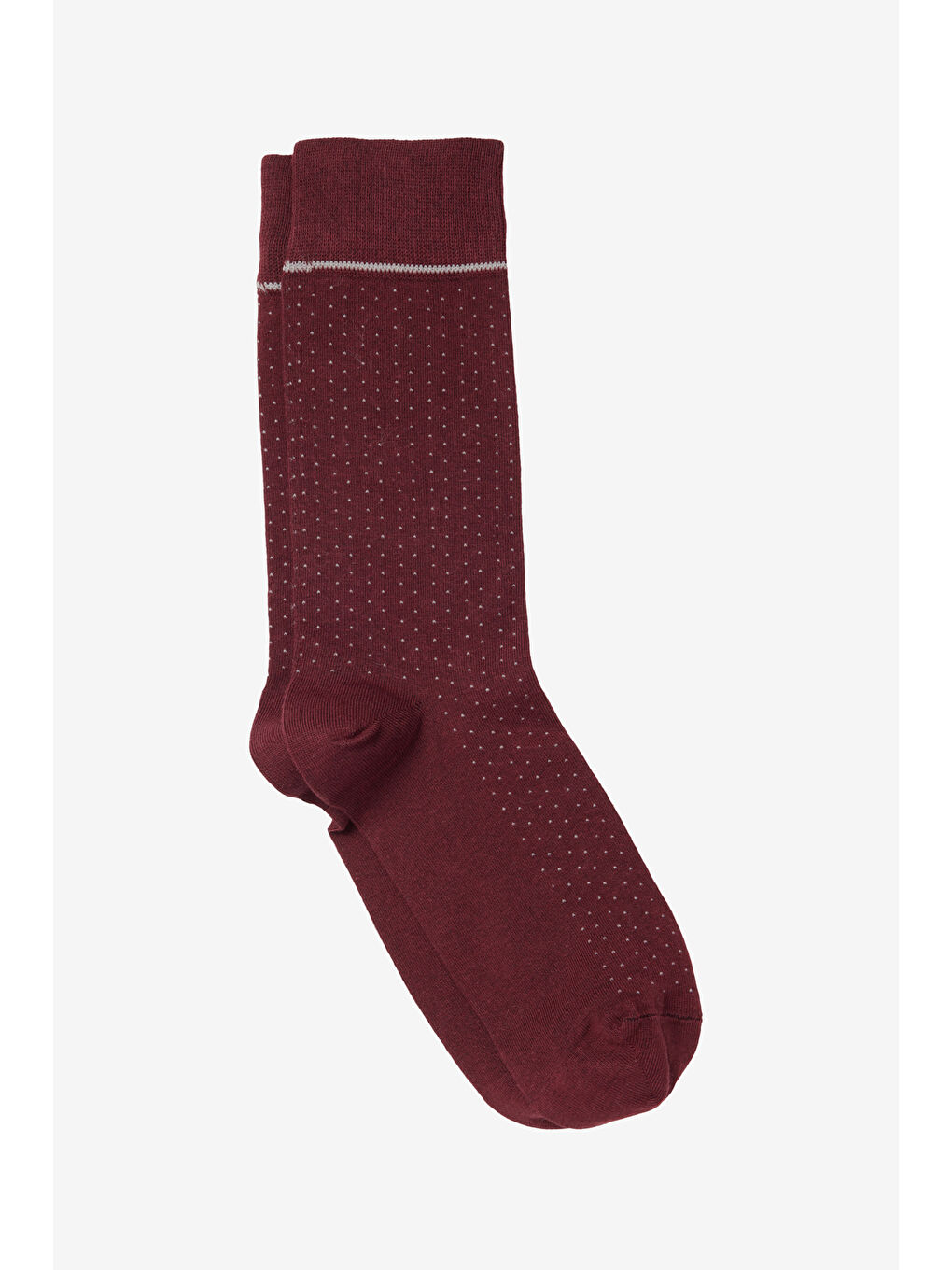 Erkek Bordo-Gri Desenli Bambulu Yılbaşı Temalı Yılbaşı Temalı Soket Çorap-1