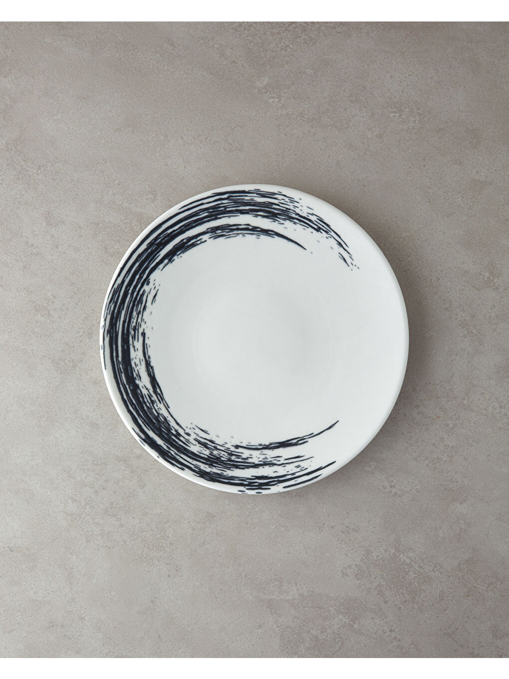 Cycle Porselen Servis Tabağı Siyah-1