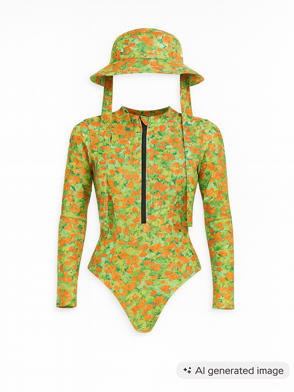 Pembe DESENLİ FERMUARLI SURF MAYO PEACH