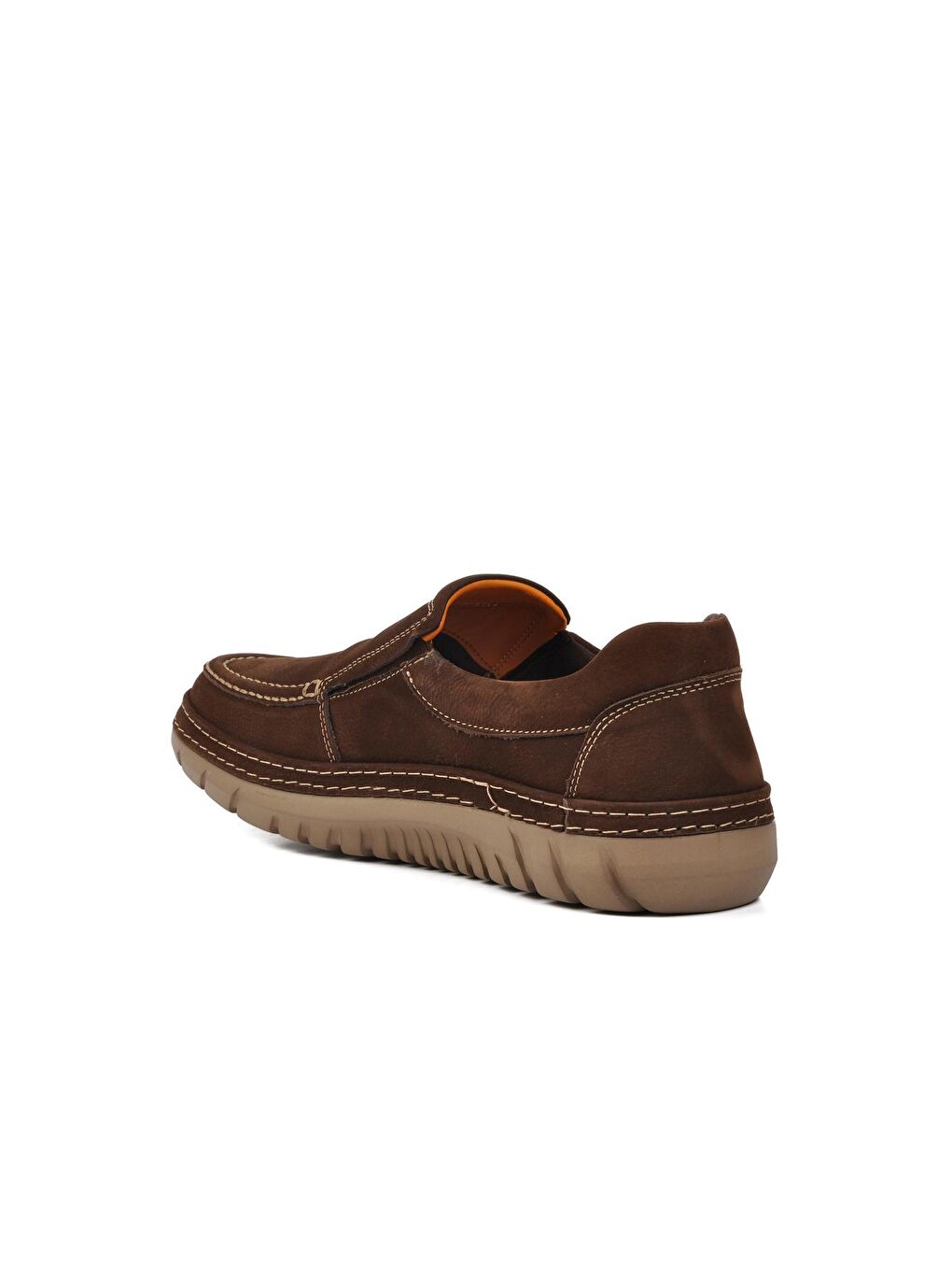 Kahverengi Kahve Nubuk Hakiki Deri Erkek Casual Ayakkabı 241281-3