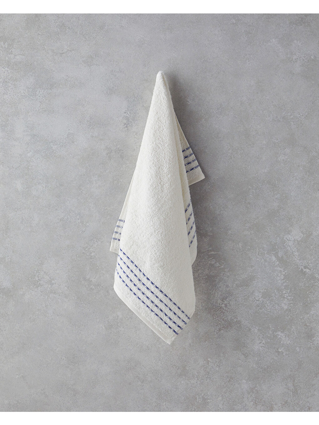 Soft Wave Pamuklu Yüz Havlusu 50x80 cm Ekru