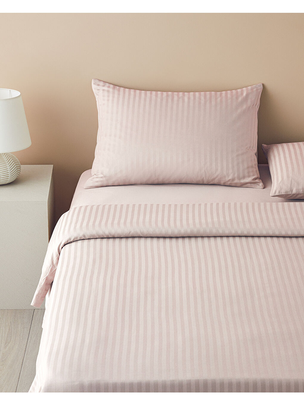 Crystal İpeksi Twill King Size Nevresim Takımı 240x220 cm Pembe-2