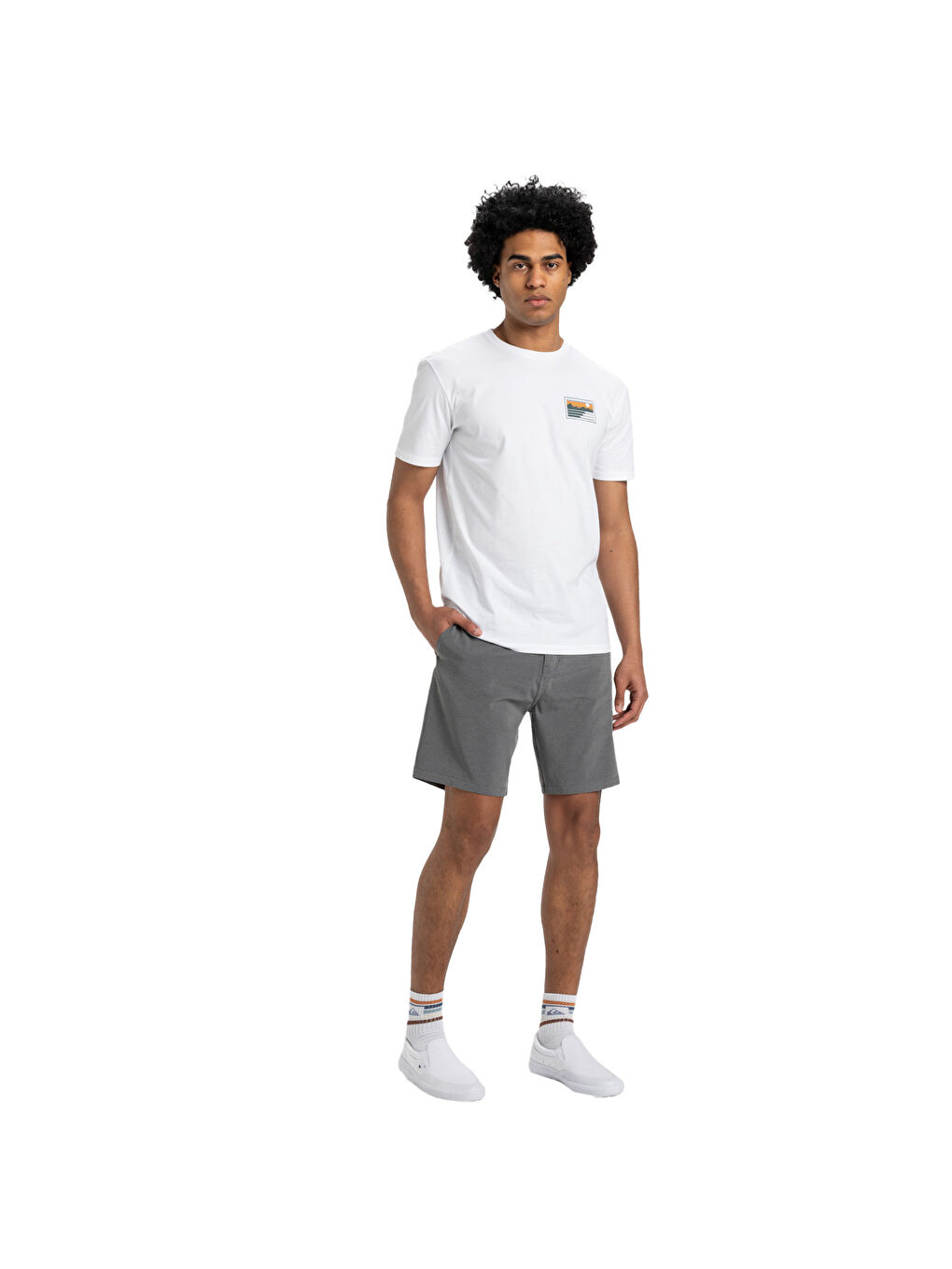 Gri Union Heather Amph 19 Erkek Siyah Walkshort-4