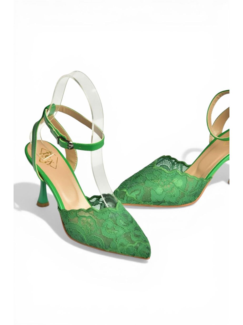 Yeşil Kadın Topuklu Ayakkabı Y752044206-2