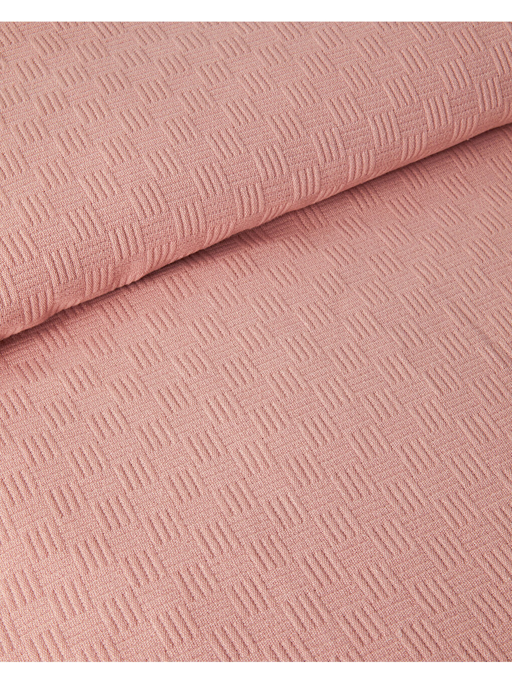 Plain Pamuklu Tek Kişilik Pike Pembe-1