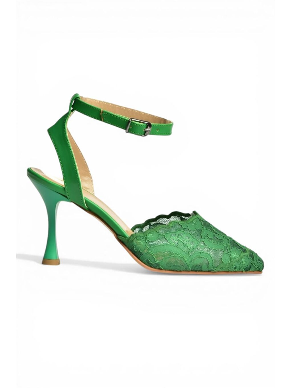 Yeşil Kadın Topuklu Ayakkabı Y752044206-4