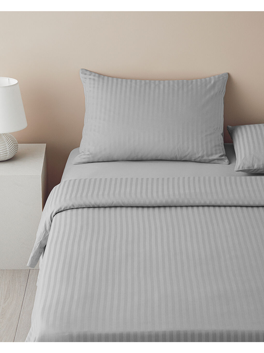 Crystal İpeksi Twill King Size Nevresim Takımı Gri-2