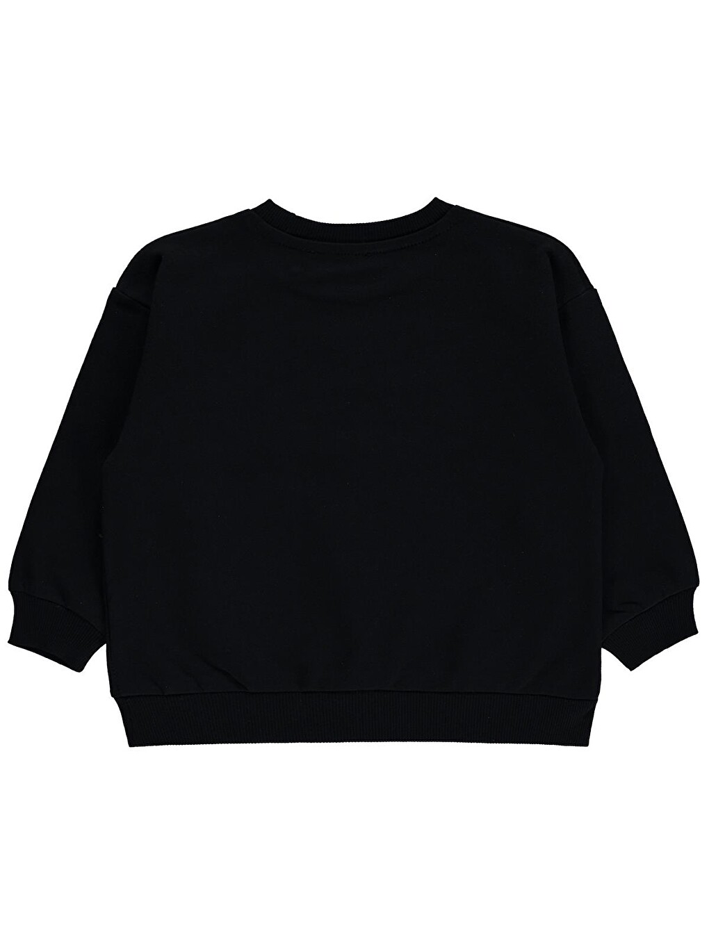 Girls Basic 2-5 Yaş Sweatshirt - Siyah-1