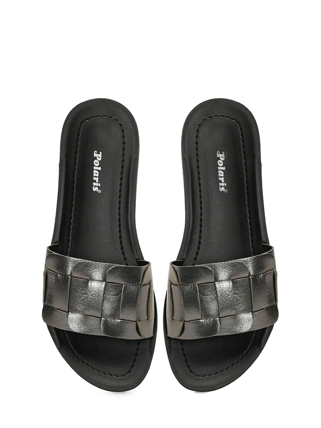 Gri 407080.Z5FX KURSUN Kadın Ev Terliği-3