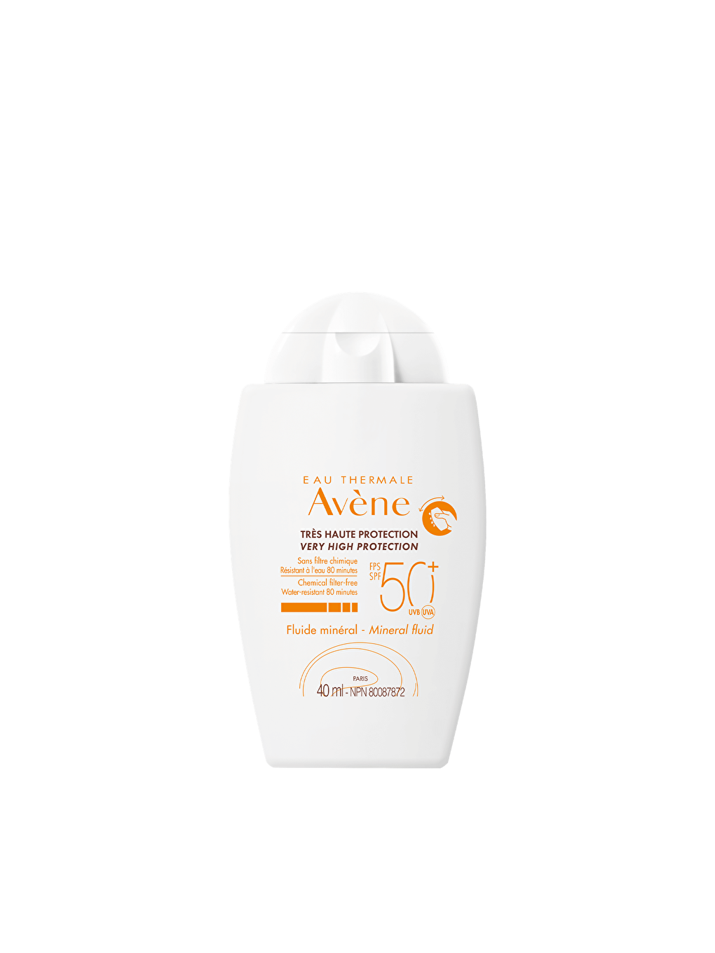 Avene Renksiz EAU Thermale Fluide Mineral SPF 50+ 40ml