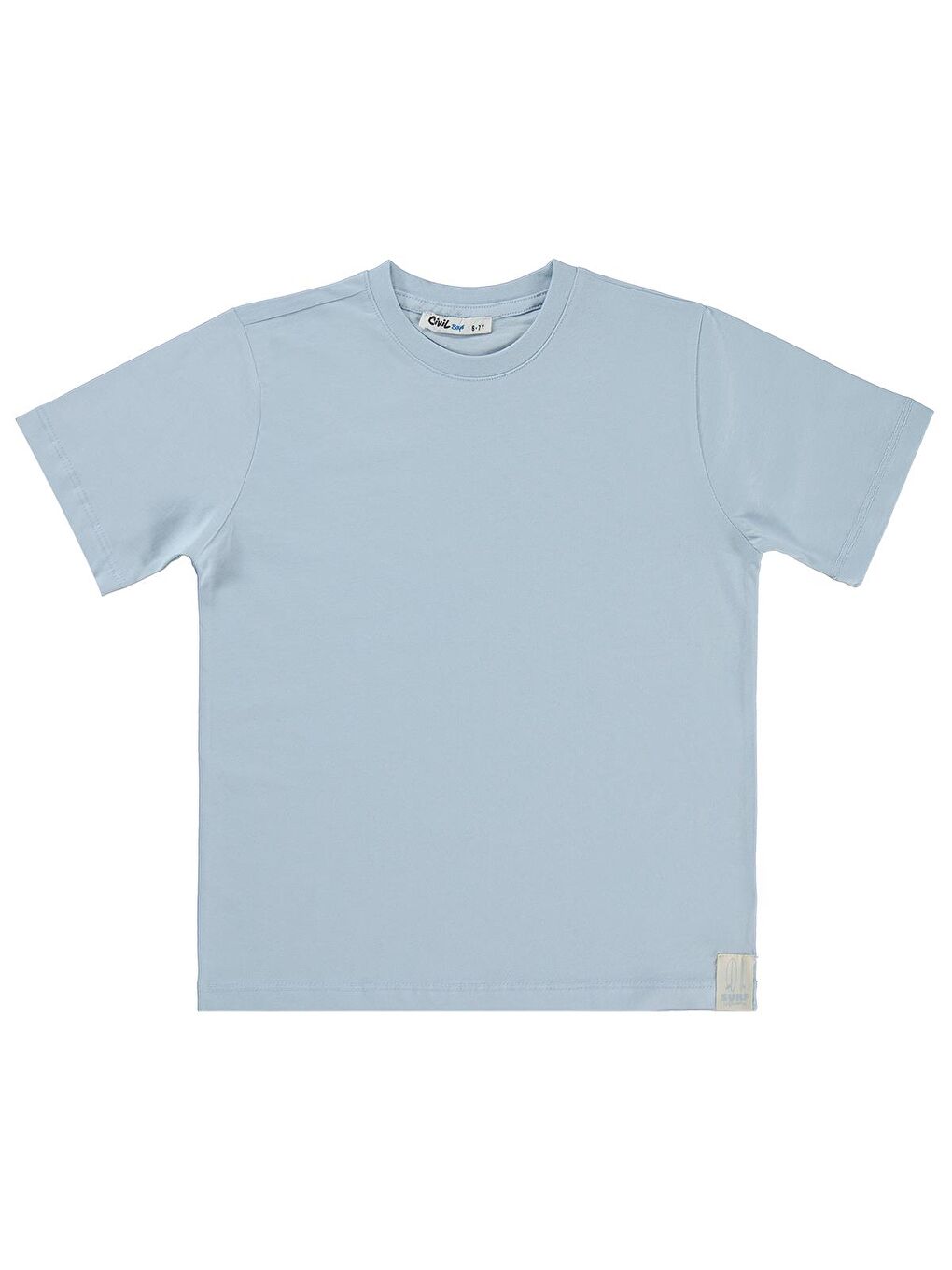 Boys Basic Surf Etiketli 10-13 Yaş Tişört - Mavi 11-12 Yaş