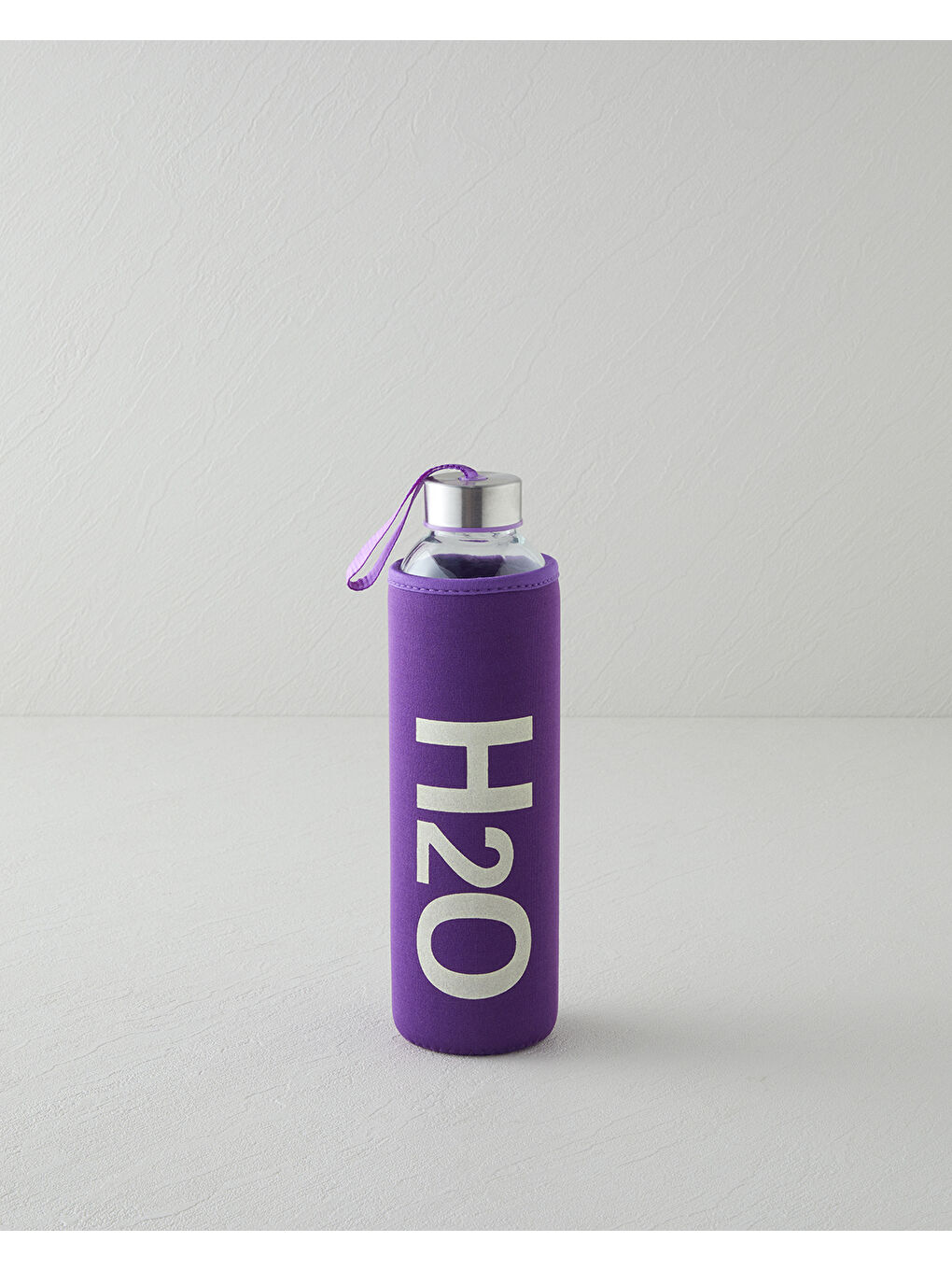 Refresh Bottle Cam Kılıflı Şişe 750 ml Mor