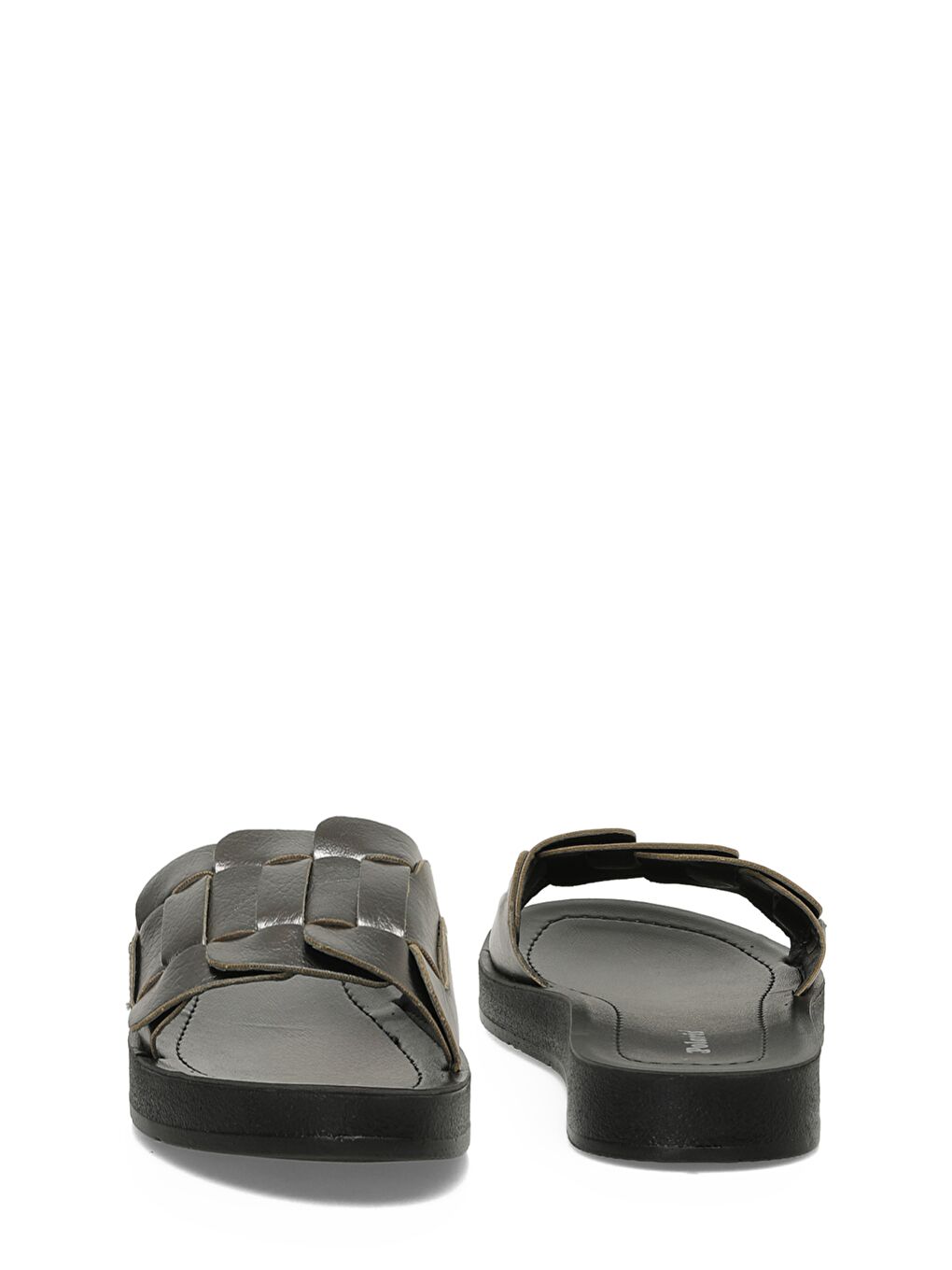 Gri 407080.Z5FX KURSUN Kadın Ev Terliği-4