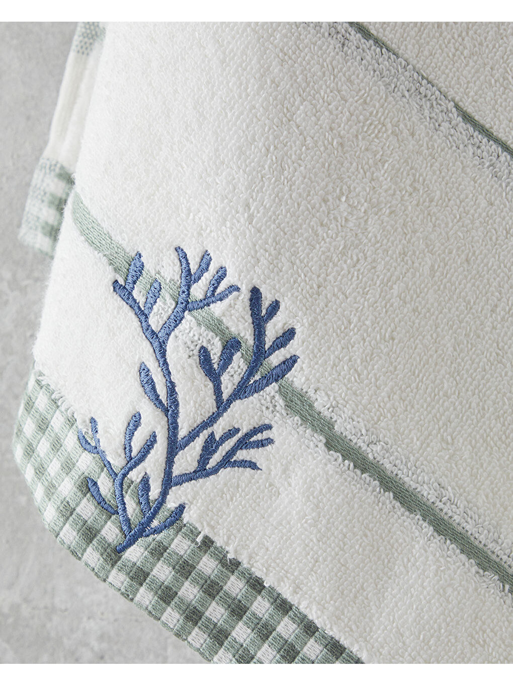 Rama Pamuklu Yüz Havlusu 50x80 cm Ekru-1