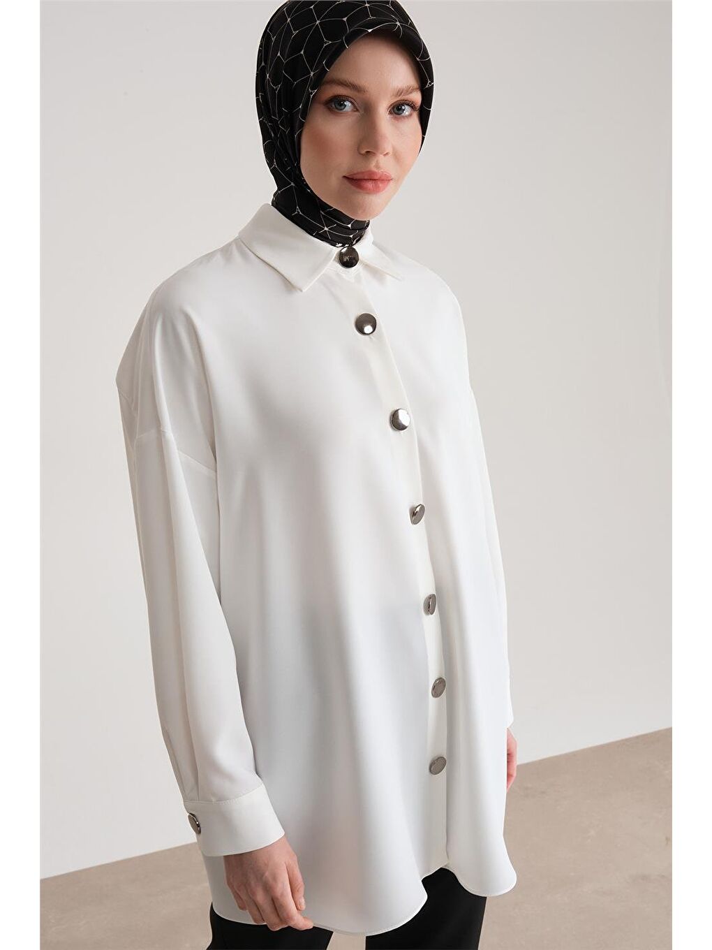 Beyaz Gömlek 24Y3000 Ekru-2