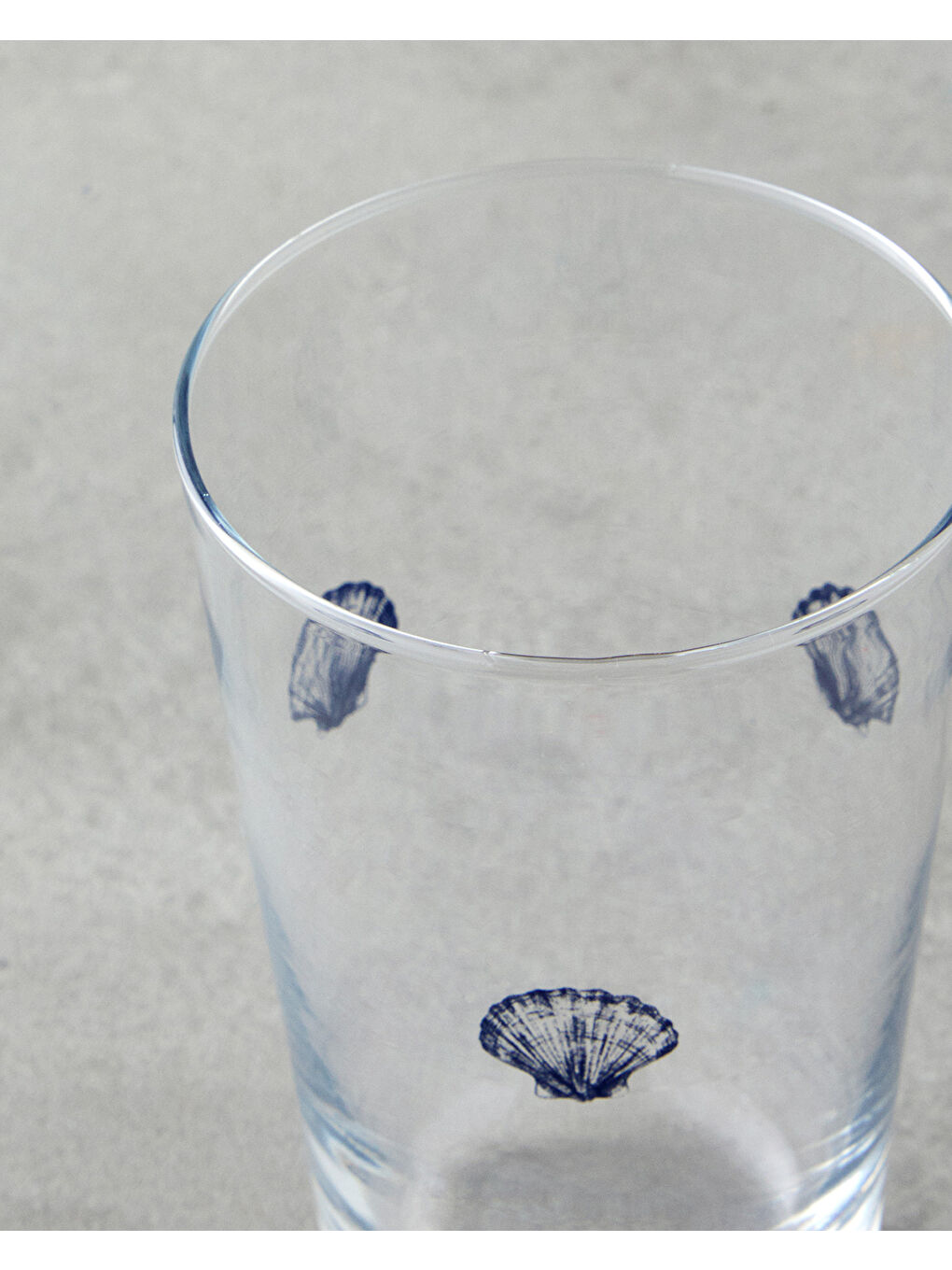 Oyster Cam Bardak 400 ml Mavi-1