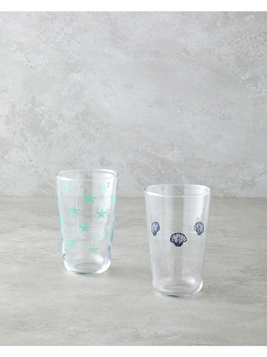 Oyster Cam Bardak 400 ml Mavi-2