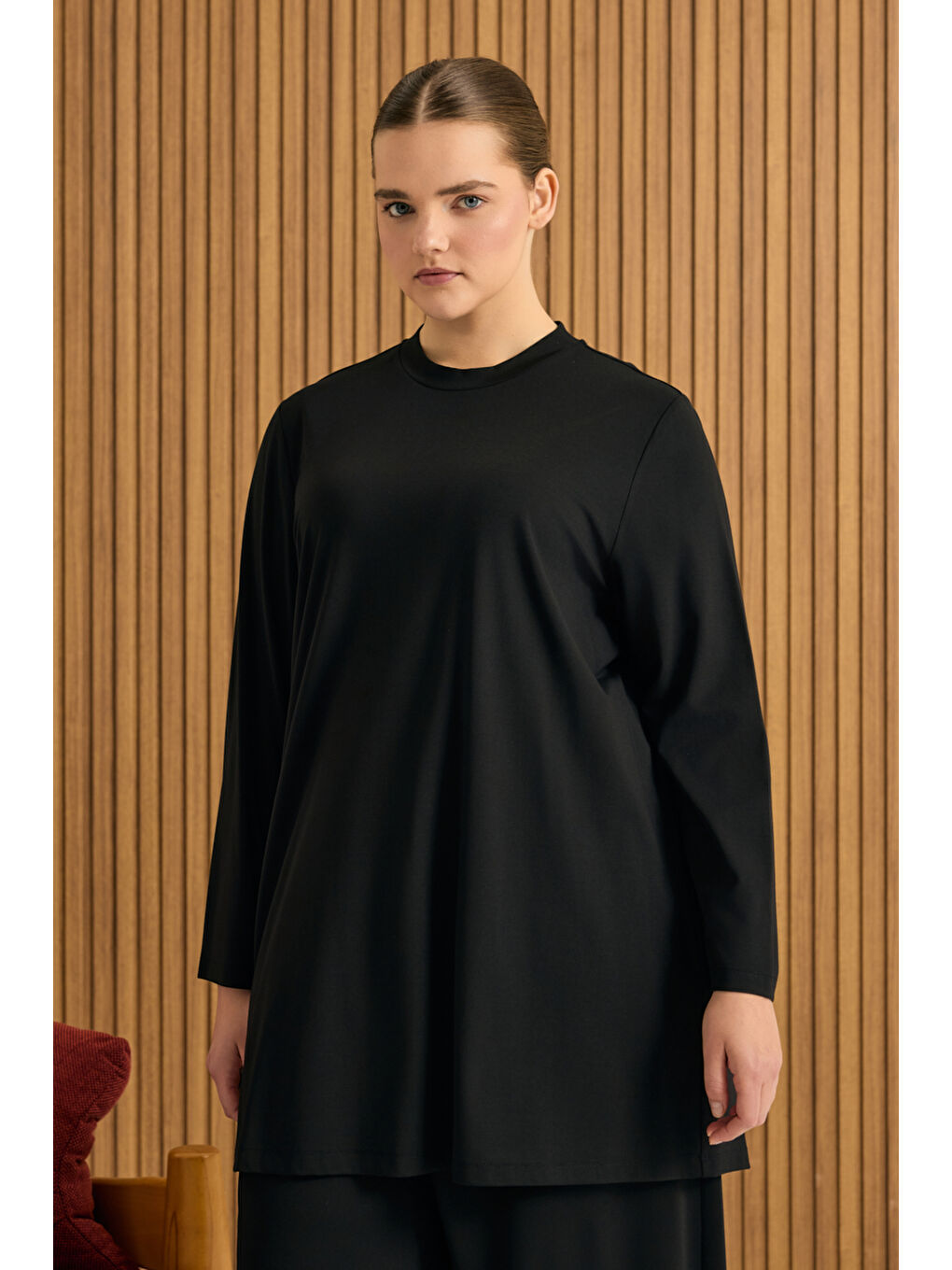 Siyah Rayon Pijama Üstü