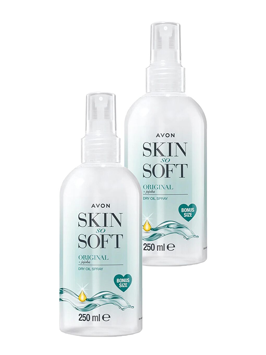 AVON Skin So Soft Orijinal Kuru Yağ Vücut Spreyi 250 ml 2'li Set