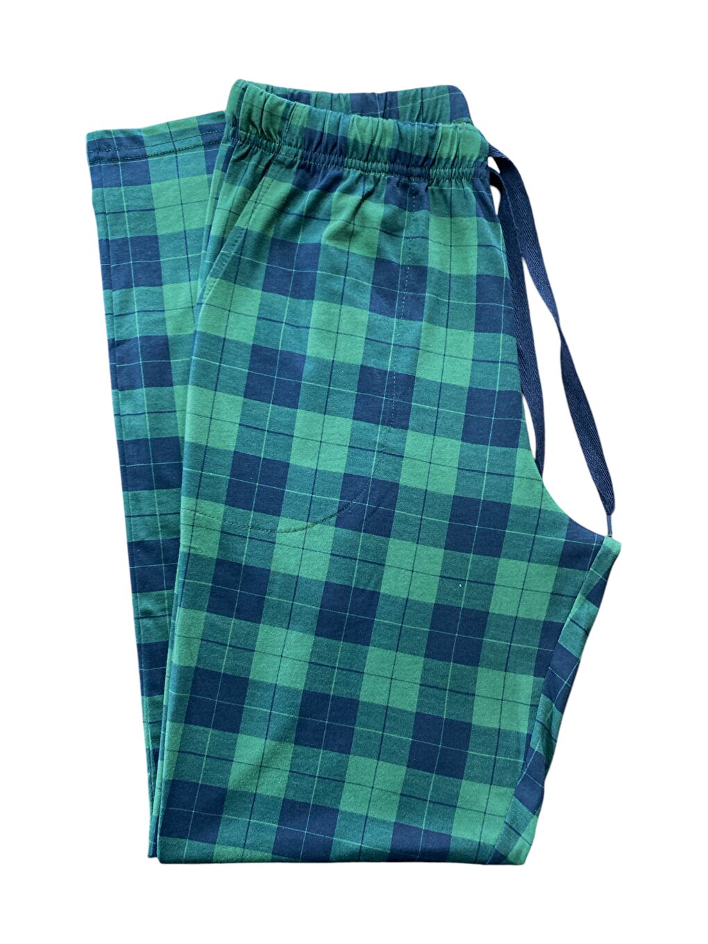 Erkek Haki Ekose %100 Pamuk Yüksek Kalite Rahat Pijama Altı-1