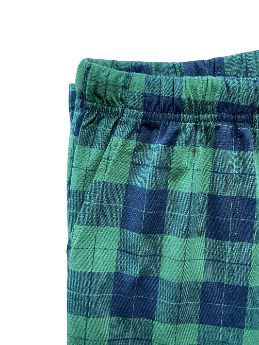 Erkek Haki Ekose %100 Pamuk Yüksek Kalite Rahat Pijama Altı-3