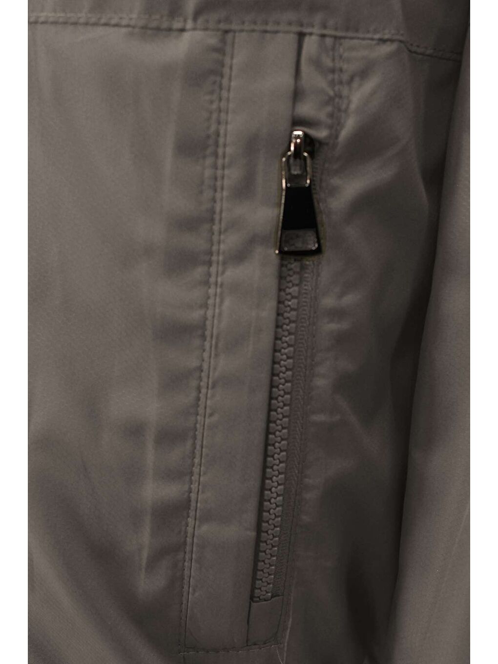 Bej Taş Rengi Modern Erkek Bomber Mont-2