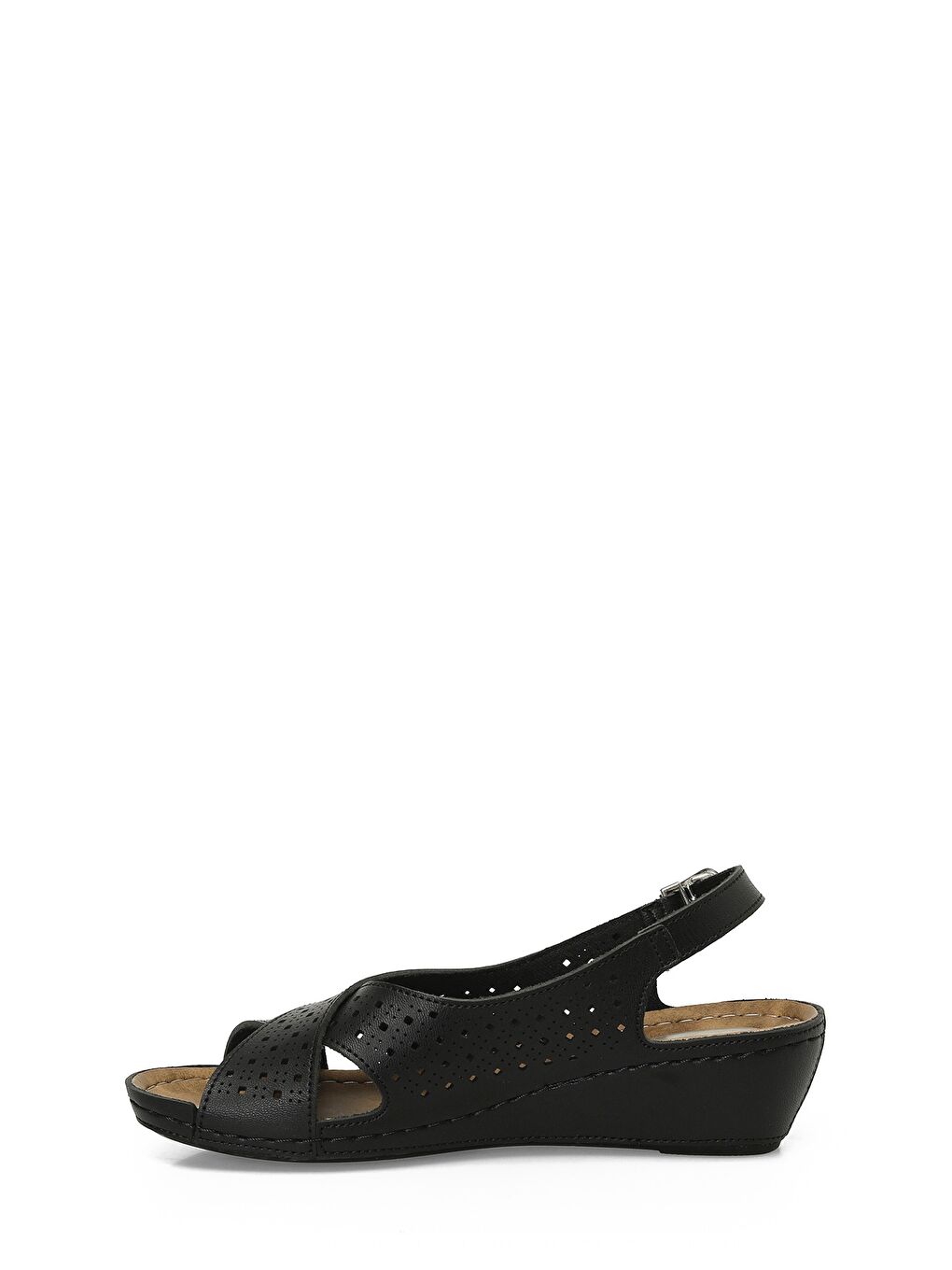 162751.Z5FX Siyah Kadın Düz Sandalet-2