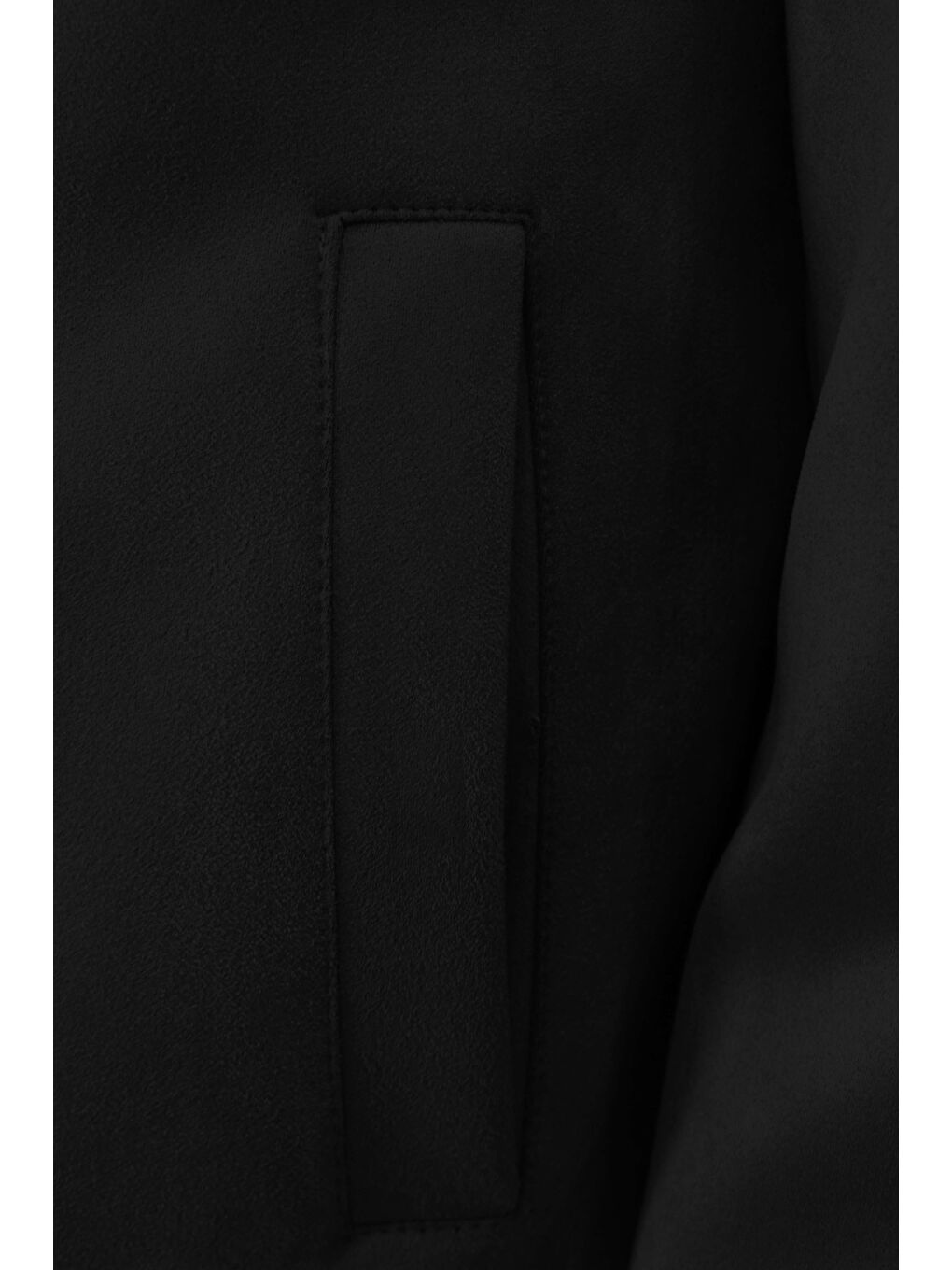 Siyah Süet Görünümlü Erkek Mont | Modern Şehir Stili-2