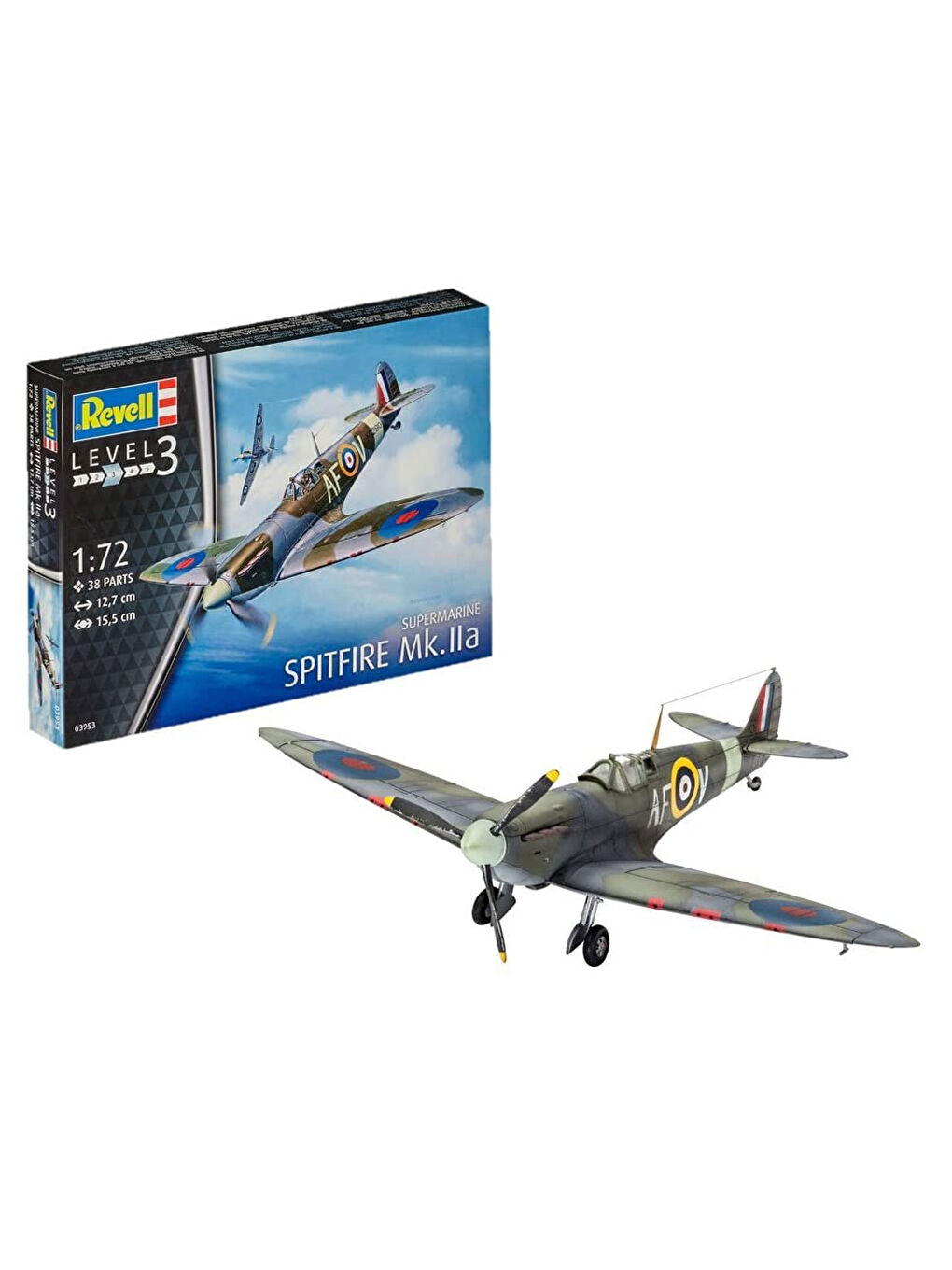 Revell Renksiz Maket 1:72 Spitfire MK IIA 03953