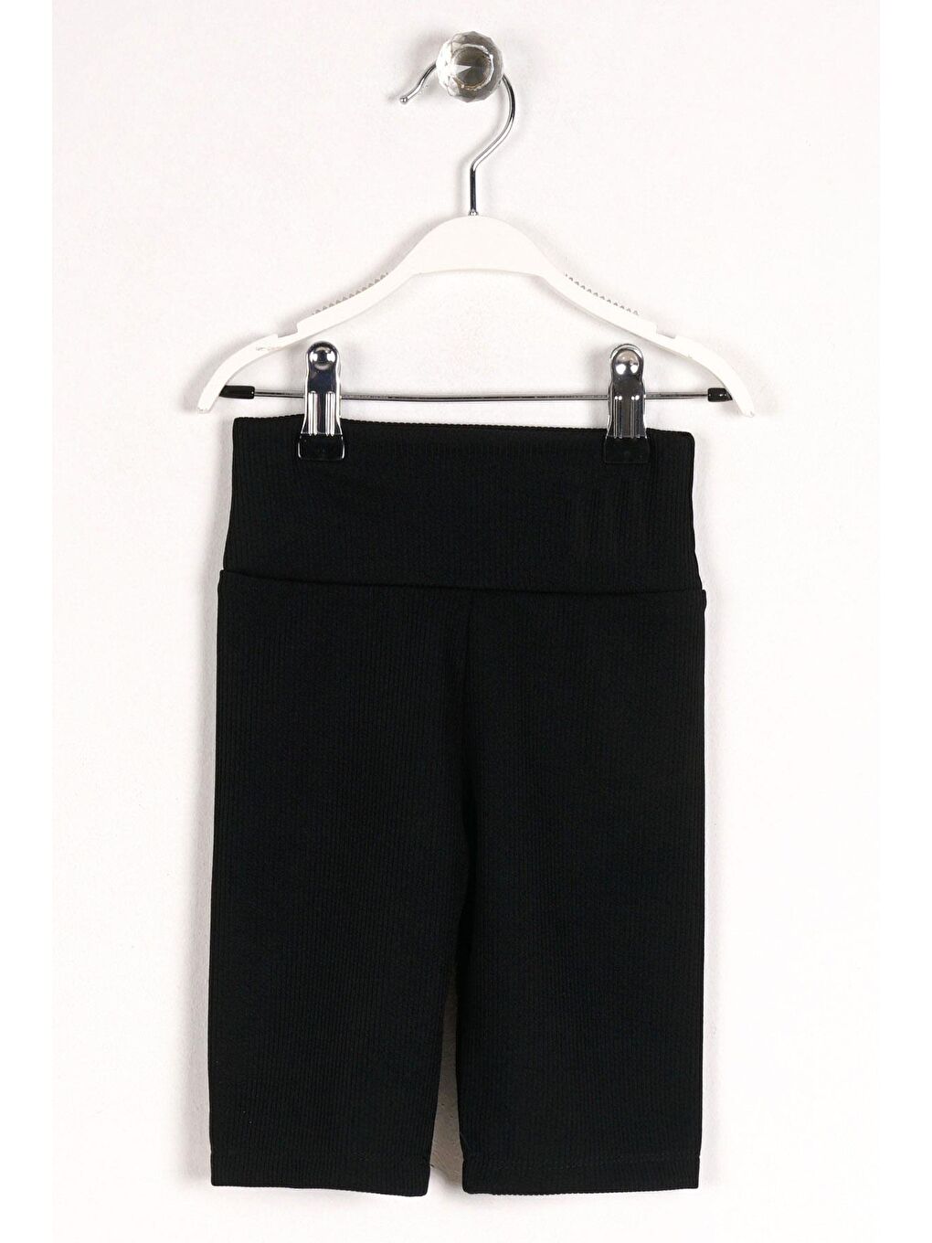 Fitilli Siyah Renk Kız Çocuk Tayt-5
