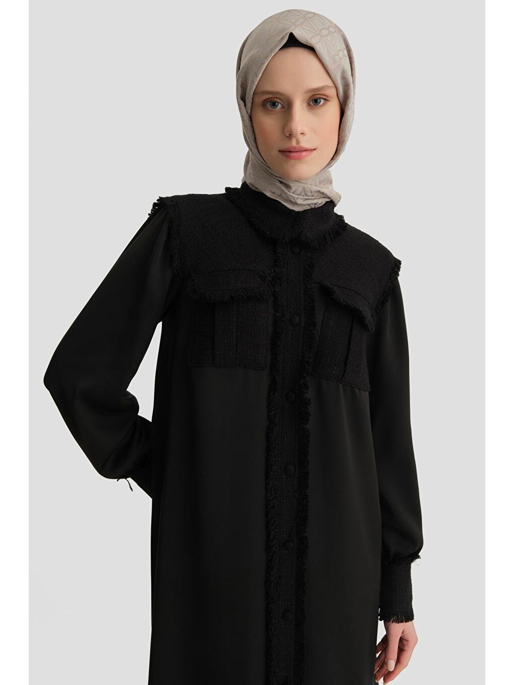 ARMİNE Tüvit Mix Tunik 24K4400 Siyah - 3