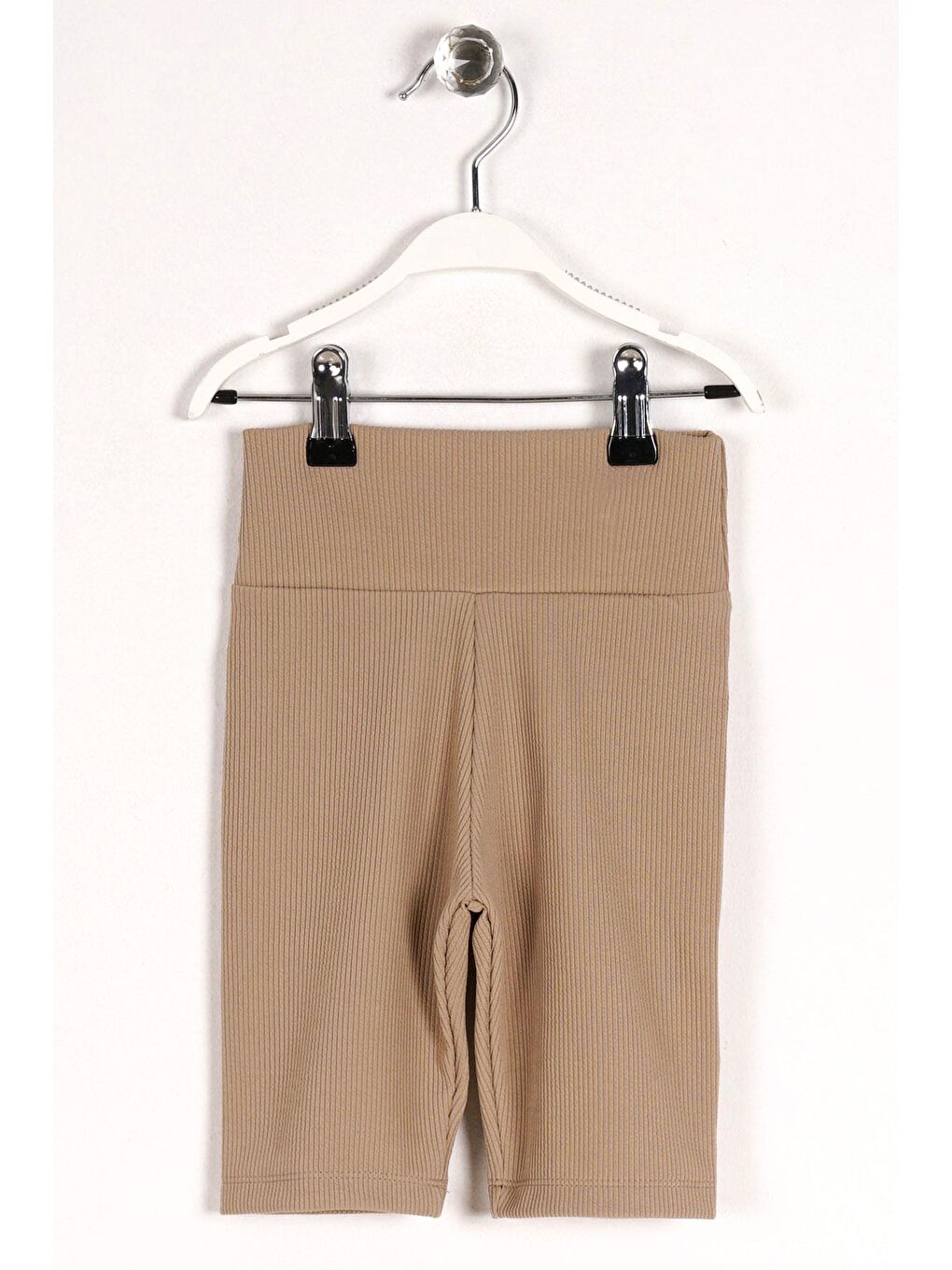 Fitilli Bej Renk Kız Çocuk Tayt-7