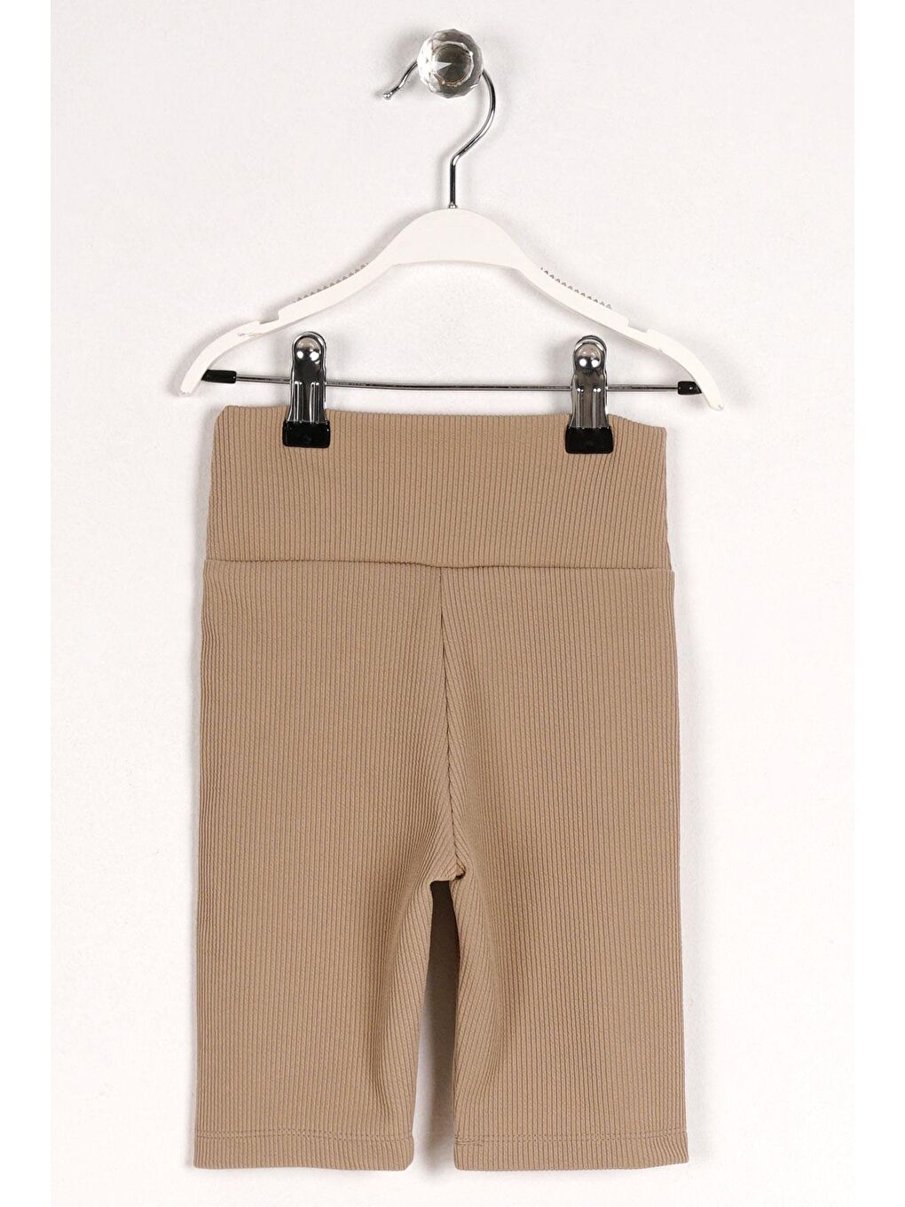 Fitilli Bej Renk Kız Çocuk Tayt-8