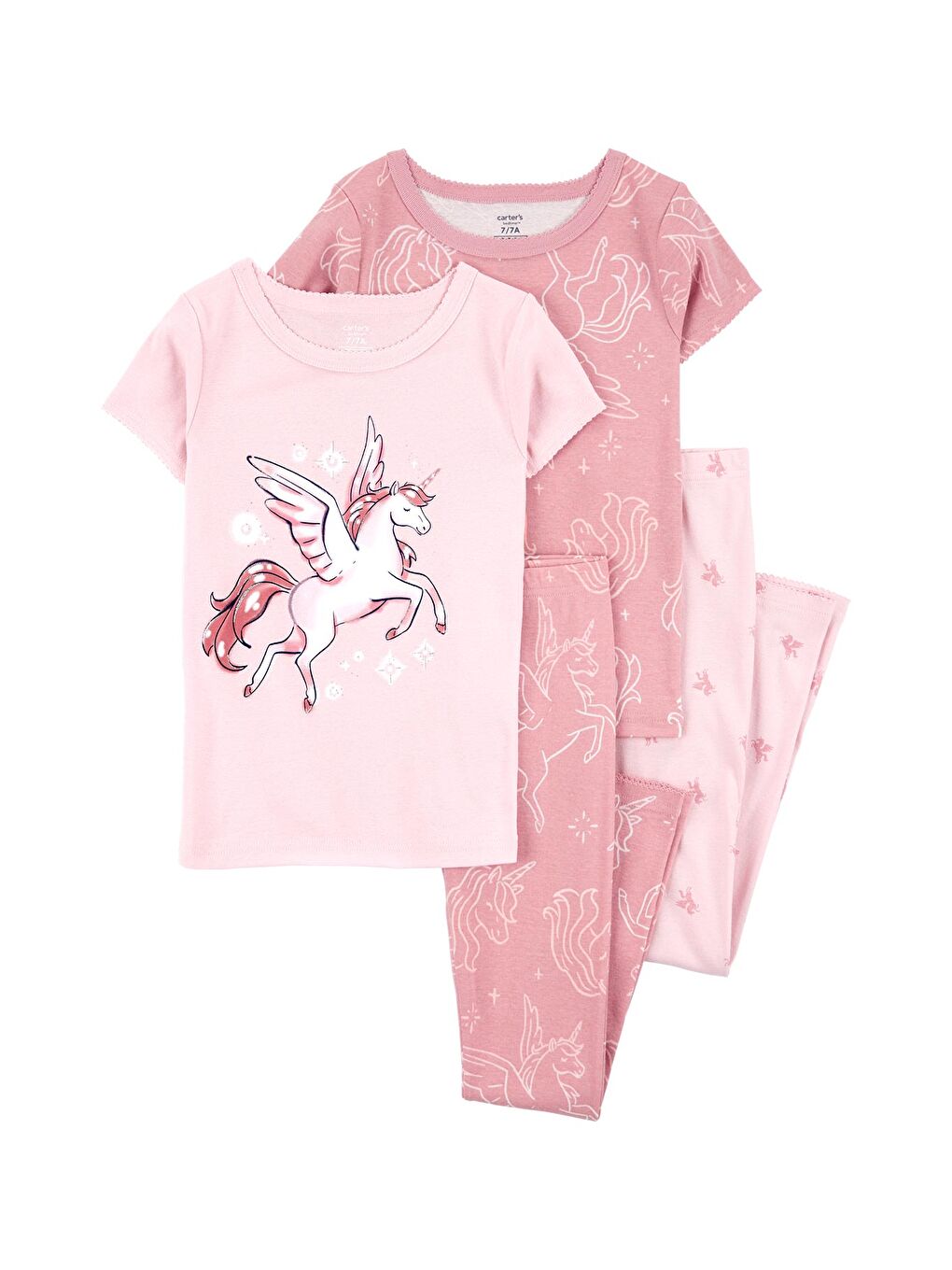 Karışık Kız Çocuk Pijama Set 4'lü Paket