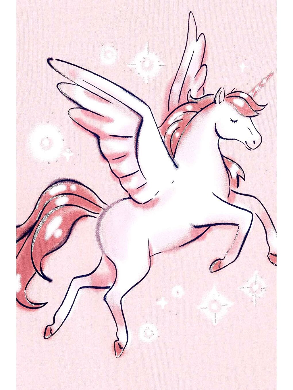 Karışık Kız Çocuk Pijama Set 4'lü Paket-1