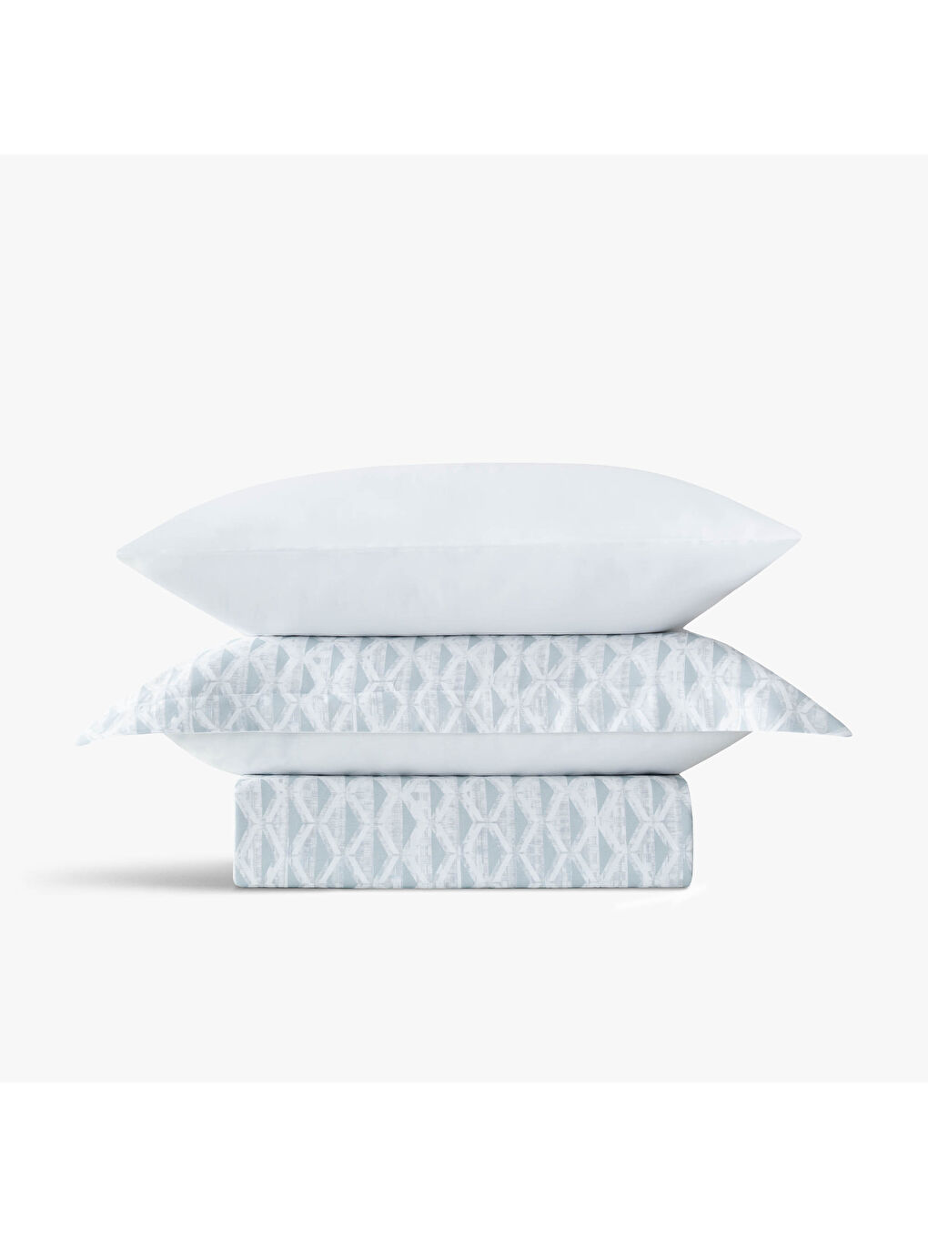 Turkuaz Tria Tek Kişilik Nevresim Takımı %100 Pamuk 210 TC 83 Tel Saten Digital Baskılı Mint 160x220 Cm-1