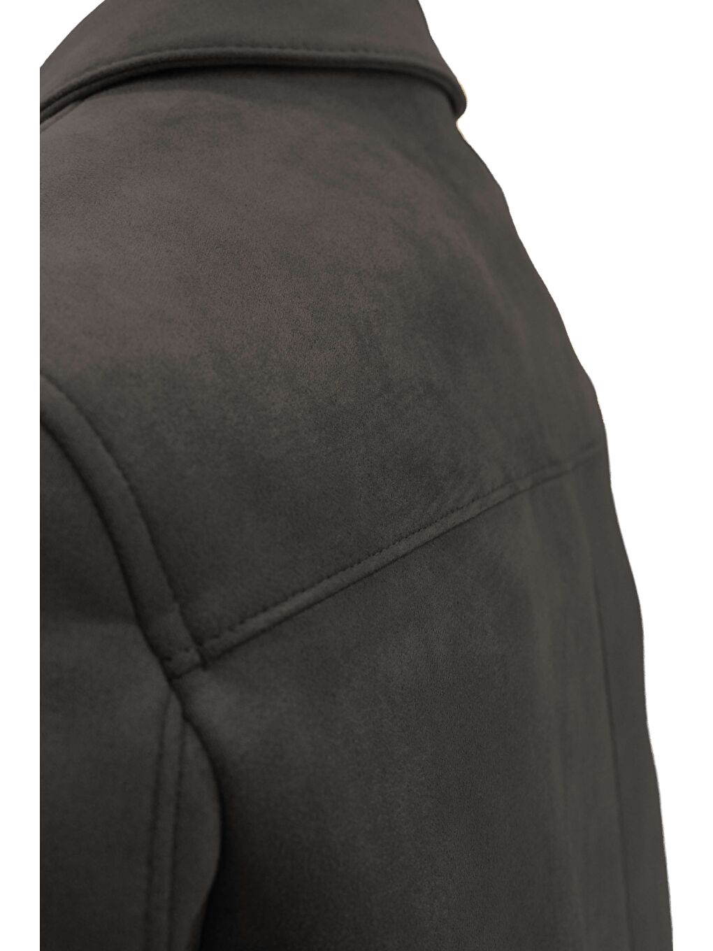 Gri Antrasit Süet Görünümlü Erkek Mont | Modern Şehir Stili-1